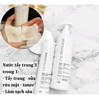 Tẩy trang Teoxane RHA Micellar Solution (200ml,400ml) hàng công ty date mới