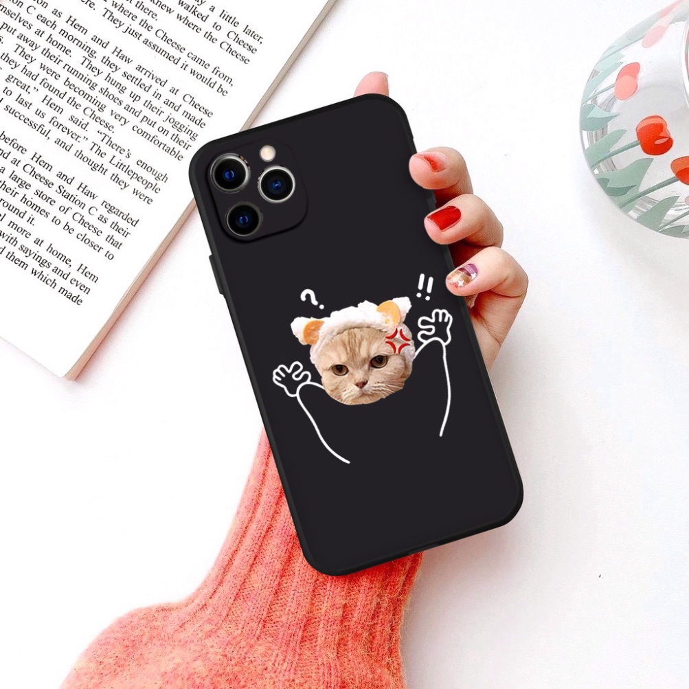 Ốp lưng iPhone đôi hình dễ thương Couple Cat Kute Ốp Lưng Hình Mèo iPhone 6 6s 7plus 8 x xsmax 11 12 13 14 pro 14 plus C