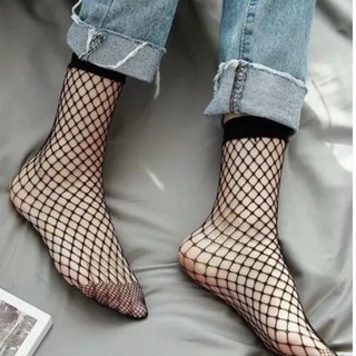 Vớ lưới đen trắng phong cách thời trang thanh lịch cho nữ