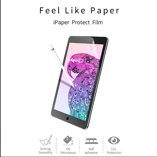 Dán màn hình iPad Paper-like dành cho iPad Gen 7/8/9 10.2inch, Ipad Pro 11inch 2018/2020/2021/Air 4/Air 5, iPad Pro 12.9