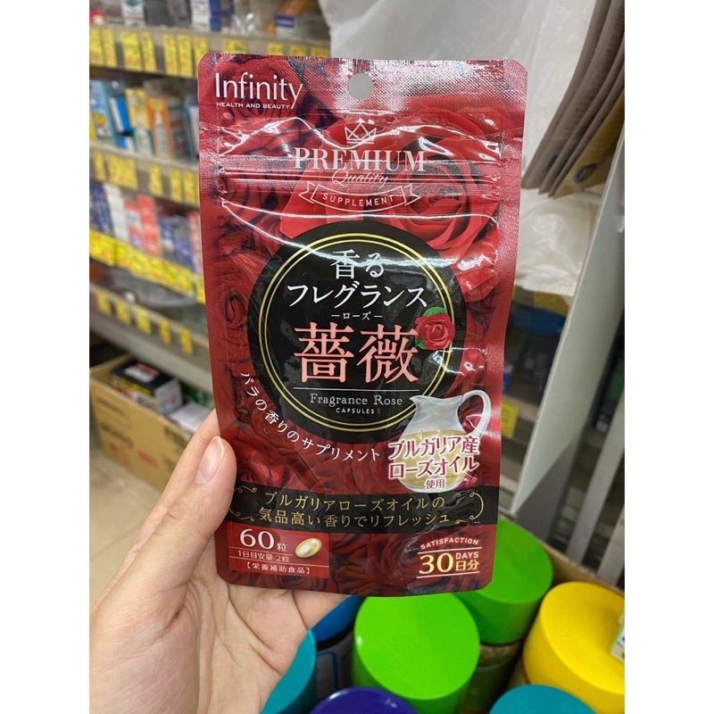 Viên Uống Hoa Hồng Thơm Cơ Thể Premium Nhật Bản 30 Ngày
