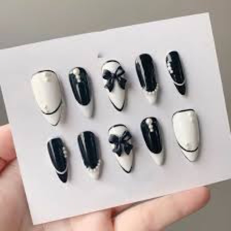 Nail box giá rẻ thiết kế sale lấy tương tác 35k, Móng úp handmade phong cách sang trọng