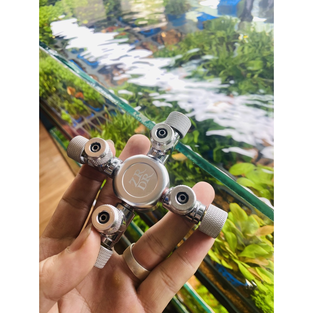 Van Chia Khí Co2 - Van Chia 2 Chia 3 Khí Co2 Loại Đơn Giản