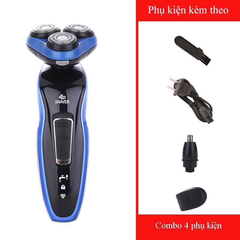 Máy cạo râu đa năng 4 trong 1 Shever P1688-4D cao cấp, chống nước