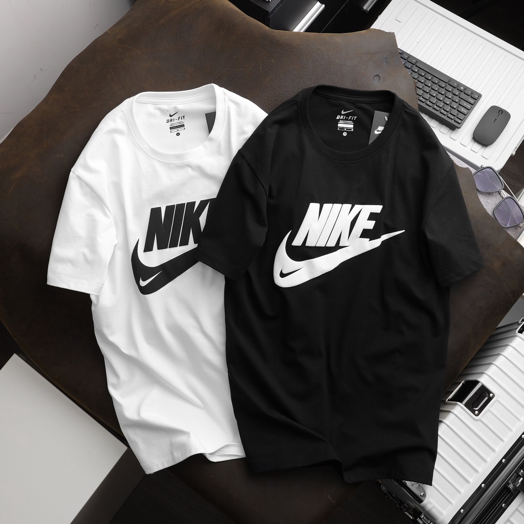 Áo thun thời trang thể thao, áo phông nam chất liệu cotton 4 chiều, logo in nổi cao cấp N22