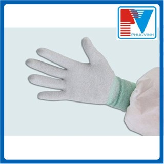 10 đôi Găng tay sợi Polyester cổ dài 15cm loại không phủ PU