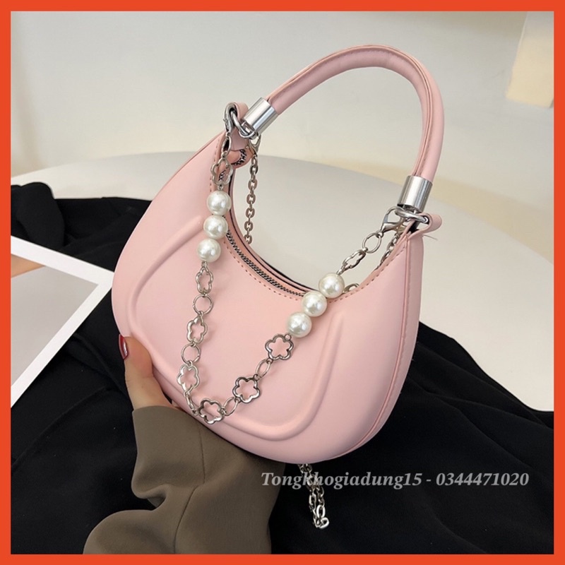 Túi Đeo Chéo , Cầm Tay Màu Trơn Thời Trang Hàn Quốc