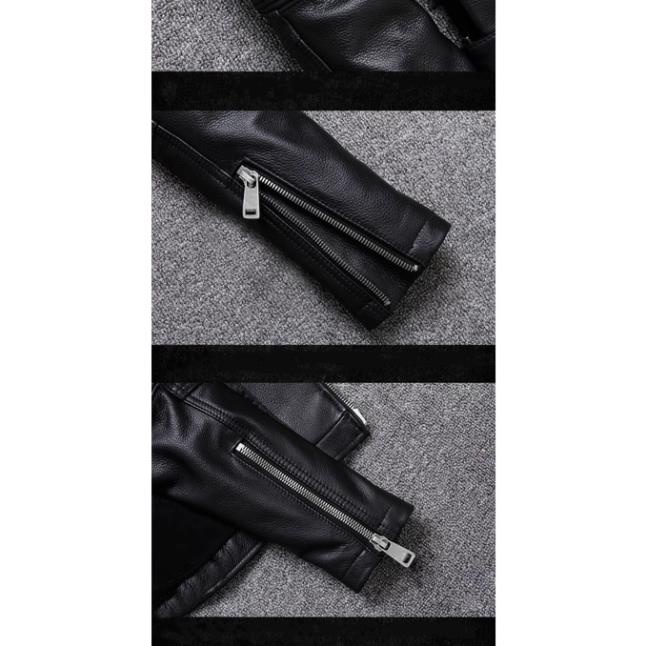 Áo khoác da nam Biker Jacket cao cấp-Da07