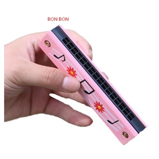 Kèn Harmonica đồ chơi 24 lỗ bằng gỗ cho bé