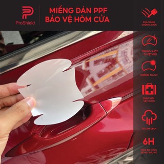 4 Miếng Dán PPF hõm cửa ô tô | Dán tay nắm cửa| Hõm ô tô | Chống xước hõm cửa | Độ bóng cao | Che phủ vết xước cũ