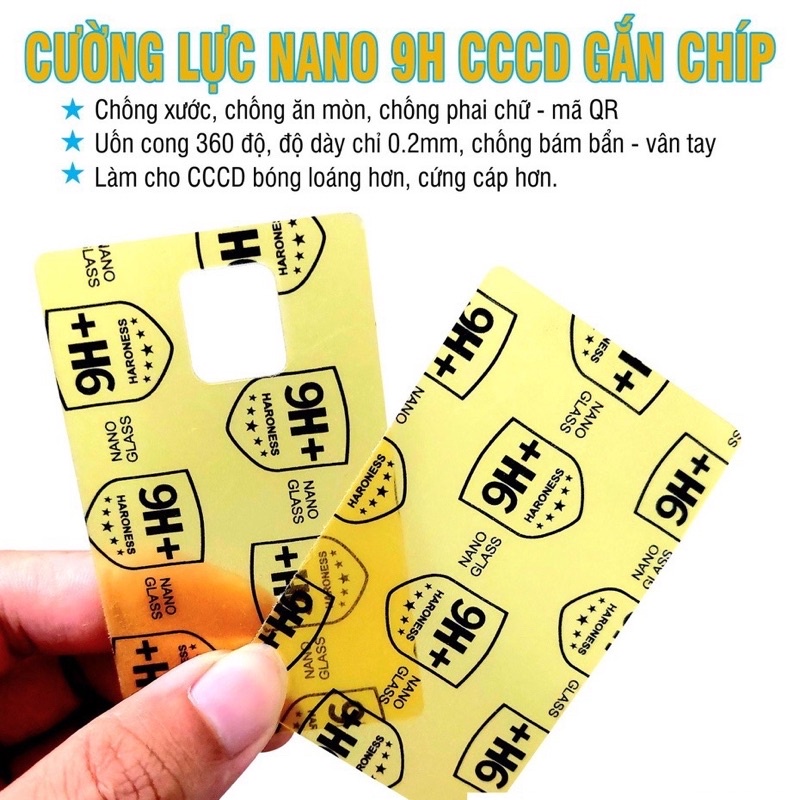 nano dán bảo vệ cccd/bằng lái xe
