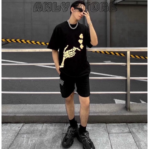 Áo Thun SMOKED Form Rộng Tay Lỡ Chất Liệu Cotton, Áo Phông Unisex Nam Nữ