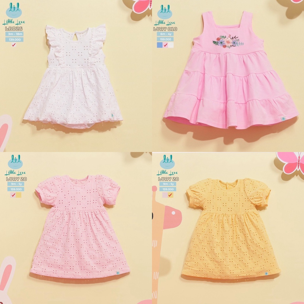 Bodysuit váy xòe Little Love cho bé