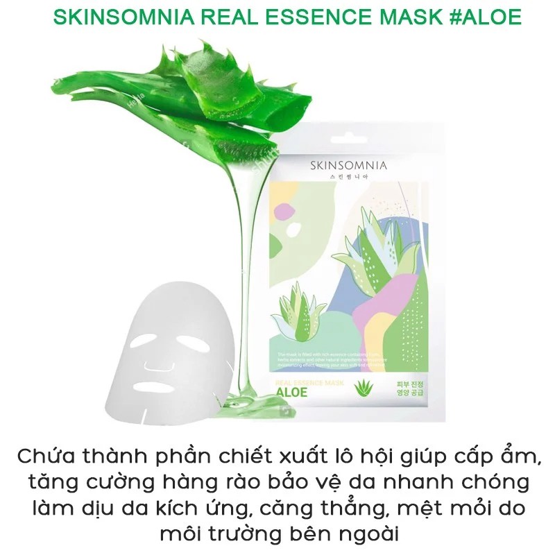 Mặt Nạ Miếng Giàu Tinh Chất Skinsomnia Real Essence Mask 28ml