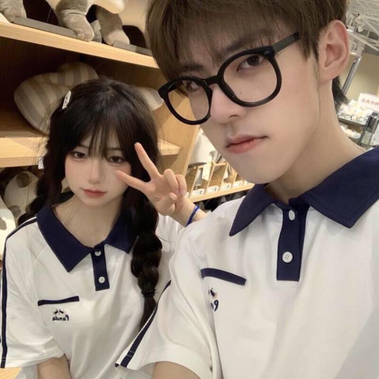 [Hàng Hot] Set Bộ Thể Thao Polo Chạy Sọc Thêu Hình Gấu Panda Xịn Sò Chất Cotton Mềm Mịn❣️