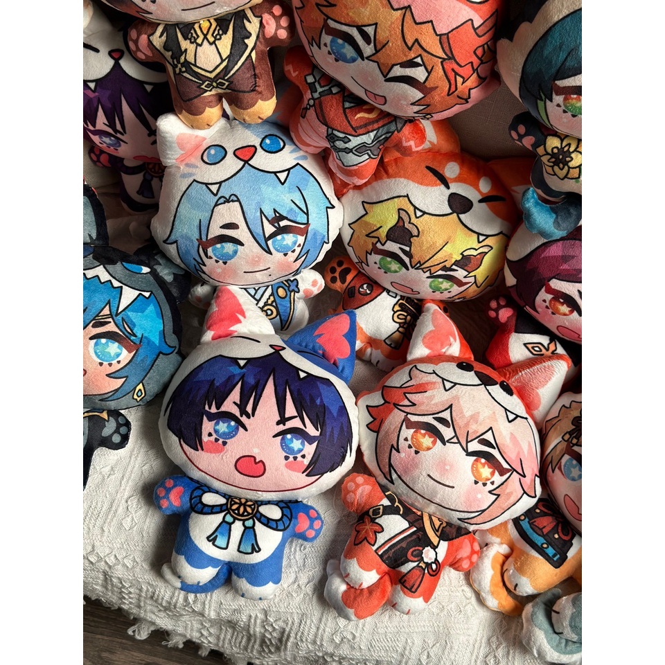 Búp bê Genshin Impact vải lông dạng plushie động vật size lớn 25cm