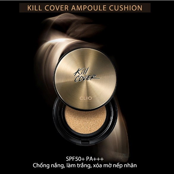 (CÓ BILL) Set Phấn Nước CLIO Kill Cover Ampoule Cushion 15g*2