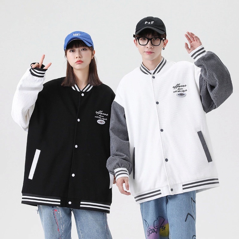 Áo khoác Bomber nỉ giới tính , áo khóa ngoài nỉ nhung tăm Form rộng phong thái korea cực nóng 2023_F04 | BigBuy360 - bigbuy360.vn