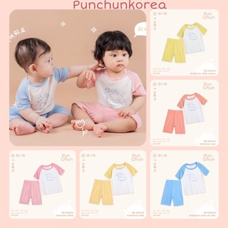 Punchun pcd2301 bộ raglan cộc tay 5 màu