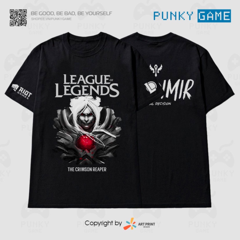 Áo thun Liên Minh Huyền Thoại (LMHT) VLADIMIR Digital Art Black T-Shirt ngắn tay