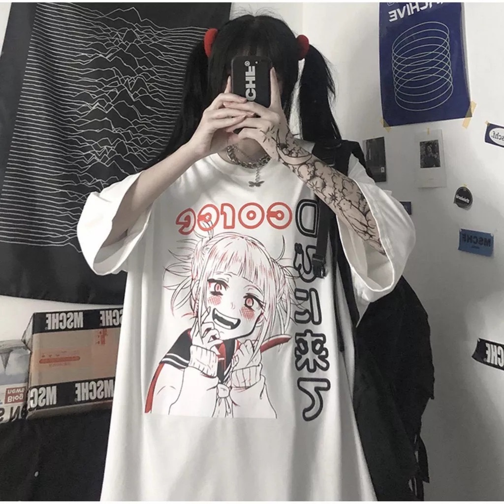 Áo thun tay lỡ form rộng unisex HIMIKO, Áo phông nam nữ form rộng