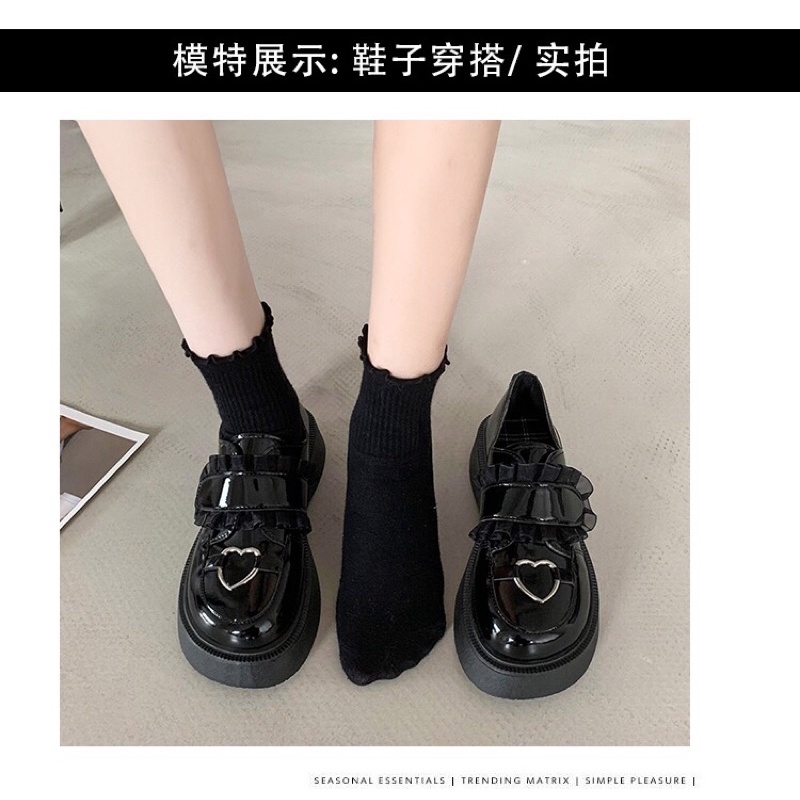Giày Da nữ Retro Xuân Thu 2023 Mary Jane Nhật Bản ✨✨✨