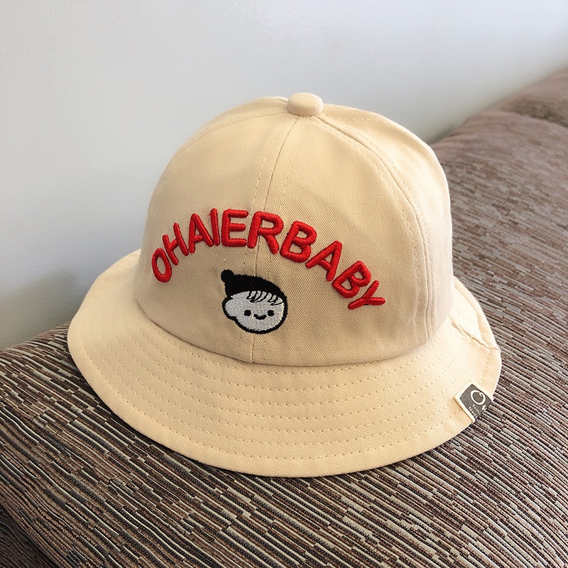 Mũ Vành Cho Bé Từ 8 - 24 tháng tuổi OHAIERBABY, Có quai đeo, Che Nắng Mùa hè, Chất Cotton
