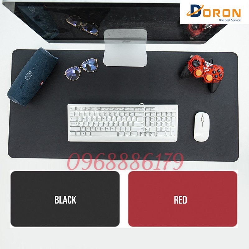 Tấm Lót Chuột Cỡ Lớn 40x80 cm Dùng Được 2 Mặt, Da PU Chống Nước