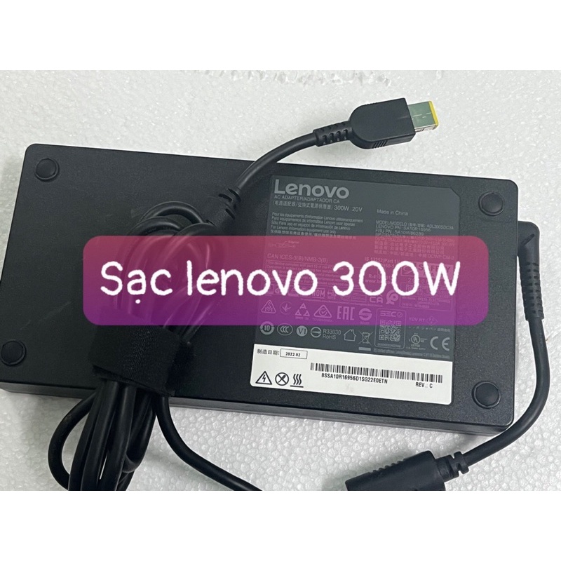 Sạc Laptop Lenovo 300W 20V 15A , Zin Chính Hãng Lenovo Legion 7 , Lenovo Legion 5 , Lenovo ThinkPad R9000P R9000K Y9000