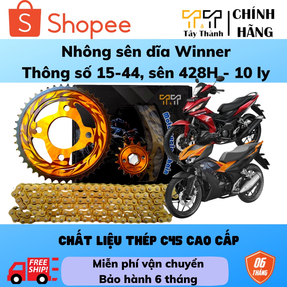 Nhông Sên Dĩa Winner 44T - 15T hàng nhập Thái Lan, bảo hành 6 tháng 1 đổi 1, Shop tây thành chuyên nsd winner