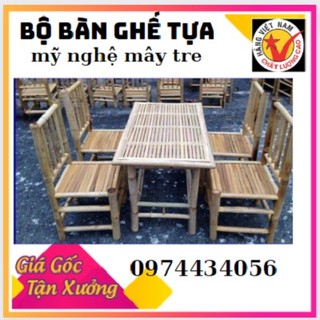 Bàn ghế tre quán cà phê ,ghế uống trà bằng tre cho gia đình ,ghế tựa bằng tre cho quán ăn,nhà hàng
