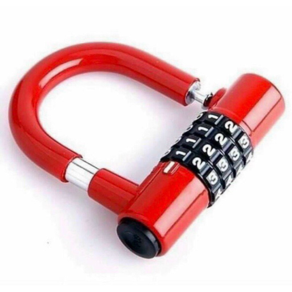 Ổ Khóa Số Chữ U Cao Cấp Chính Hãng Nhiều Màu, Bảo Mật Cao Và Có Thể Thay Đổi Được Mật Mã