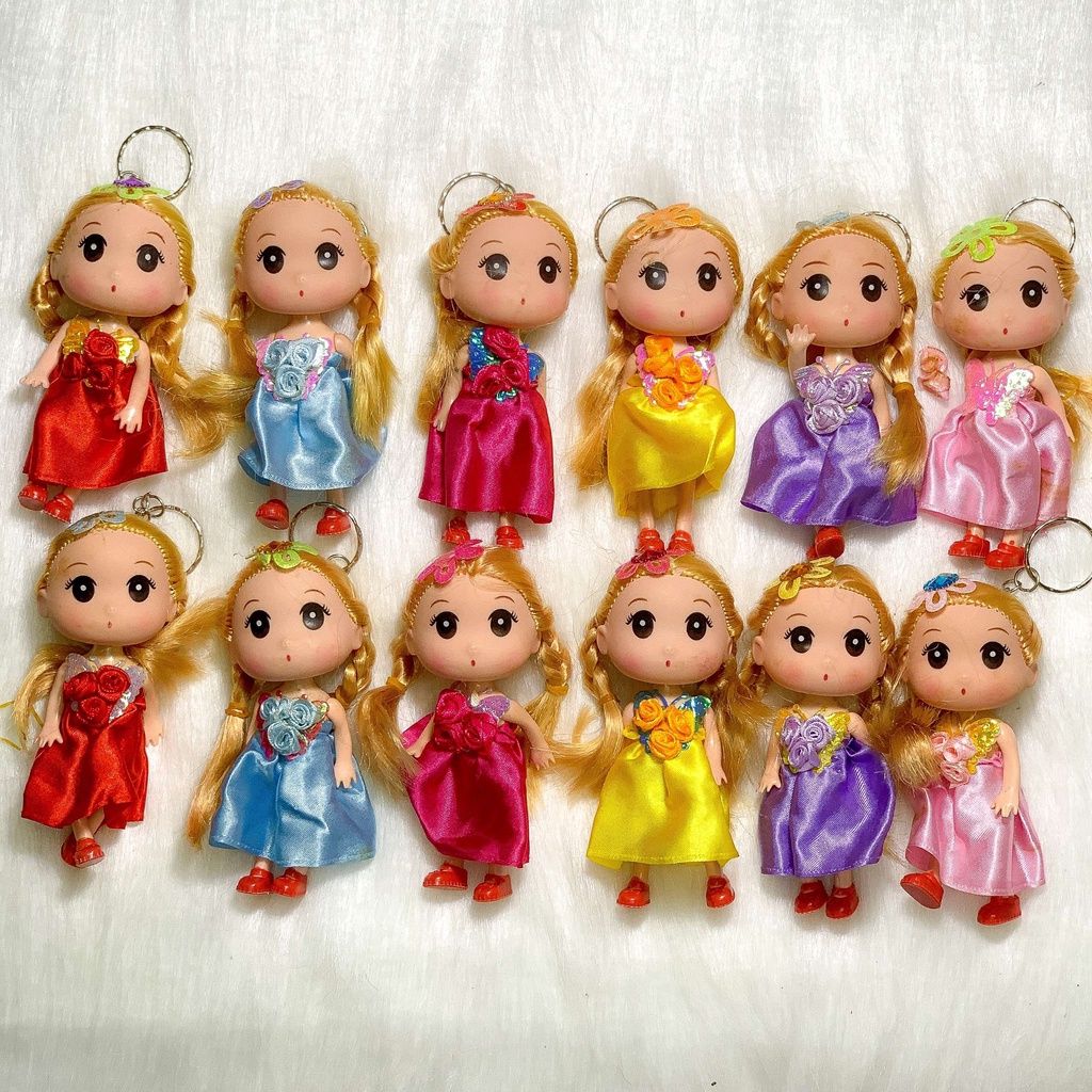 Móc Khóa Búp Bê Chibi Cao 10 cm Treo Túi Xách, Balo, Chìa Khoá Siêu Xinh
