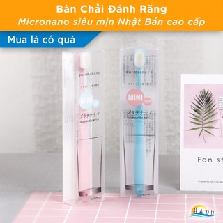 Bàn Chải Đánh Răng Lông Mềm Người Lớn Siêu Mịn Cao Cấp Micro Nano Nhật Bản HADU