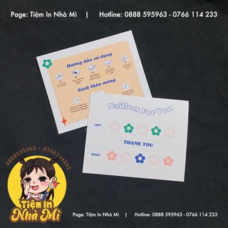 Bìa dán nailbox Hoa thanks you