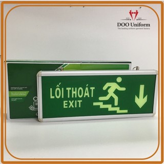 Đèn exit chỉ dẫn thoát hiểm xuống cầu thang bên phải DEN-TH-05