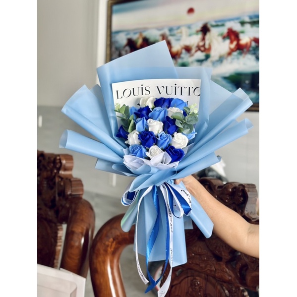 Bó hoa sáp 20 bông phối màu cực sang chảnh