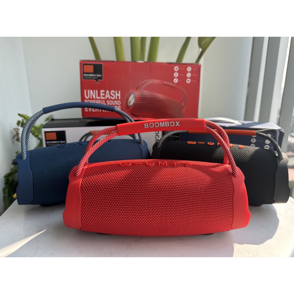 Loa Bluetooth Bombox 3 Pro đèn leb bass mạnh âm thanh lớn Pin tới 6h - Kết nối nhiều loa cùng lúc