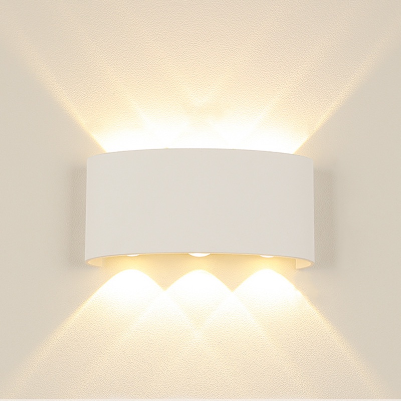 Đèn Tường, Đèn Led Gắn Tường Tia Hắt 2 Đầu Trang Trí Phòng Khách, Phòng Ngủ, Ban Công, Cầu Thang Chống Nước