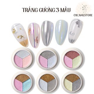 Tráng gương dạng nén set 3 màu CIU_NAILSTORE