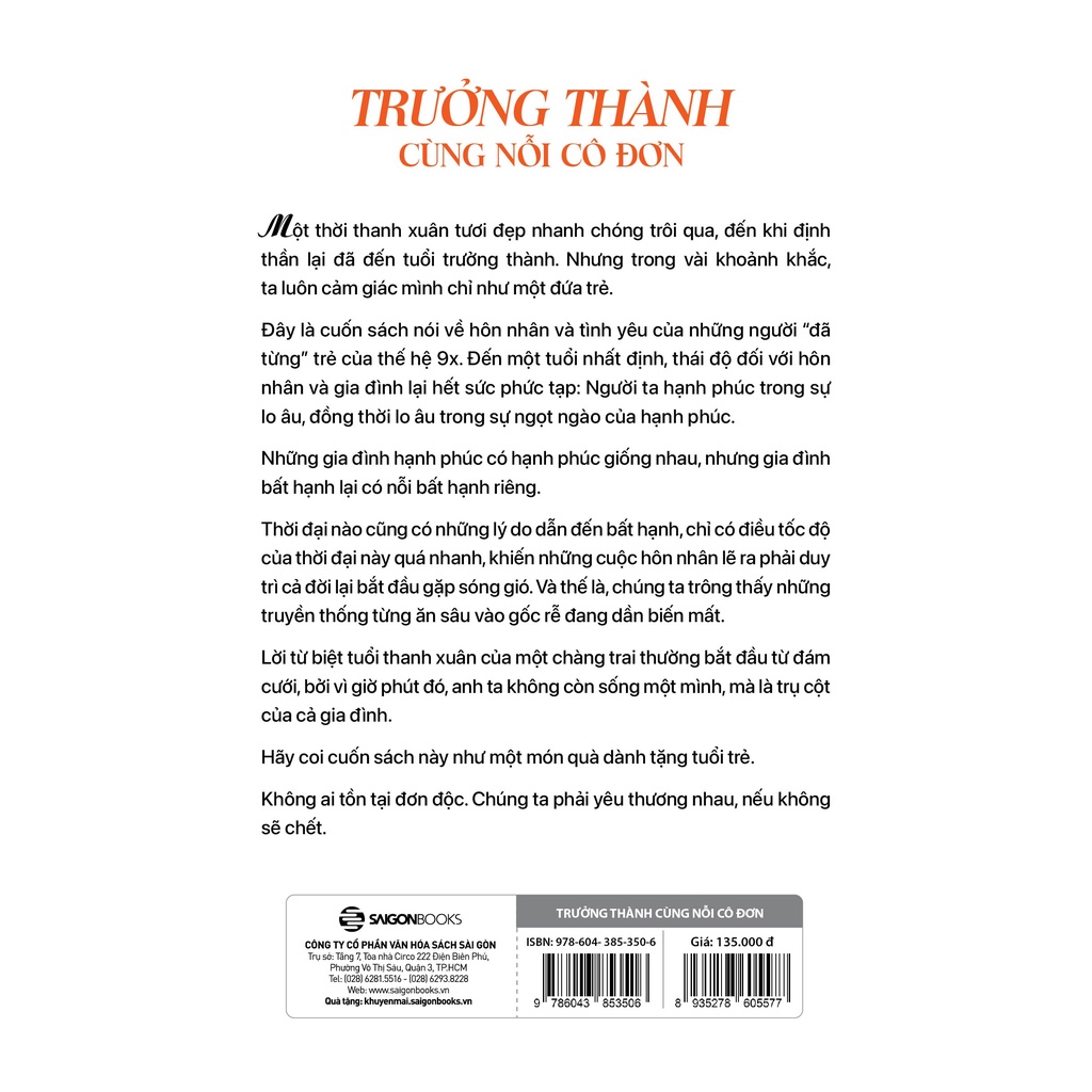 SÁCH - Trưởng thành cùng nỗi cô đơn