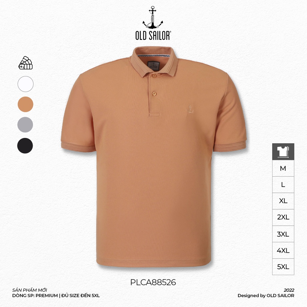 Áo Thun Polo Nam OLD SAILOR Chất Vải Cà Phê Cao Cấp Thấm Hút Mồ Hôi Chống Nhăn Kháng Khuẩn BigSize