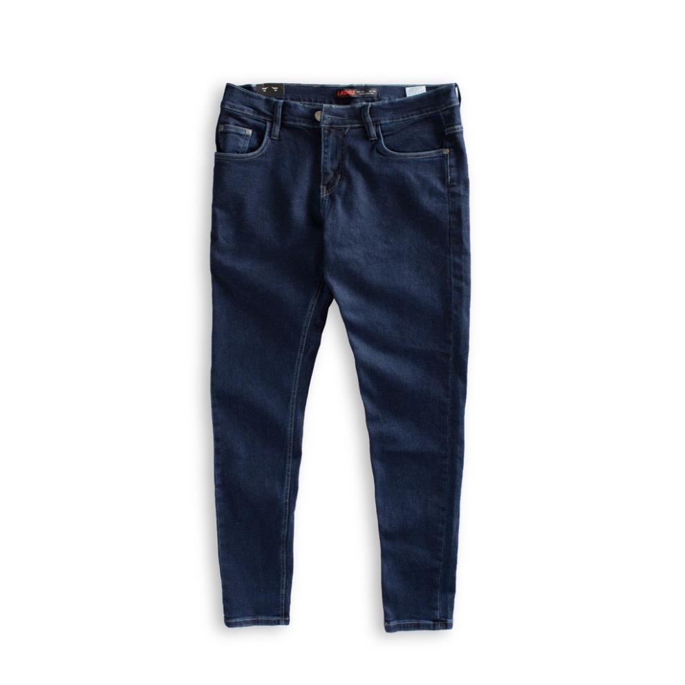 Quần Jean dài màu xanh nam cao cấp Lados - 14063, Form slimfit, chất jean co giãn thoải mái chất