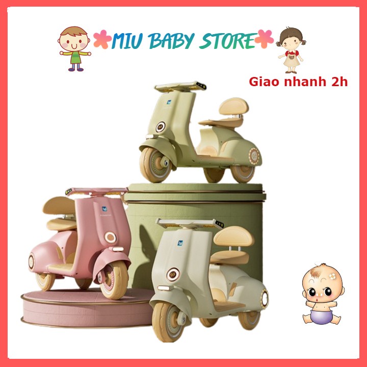 Xe máy điện trẻ em xe máy điện vespa mẫu mới 2023