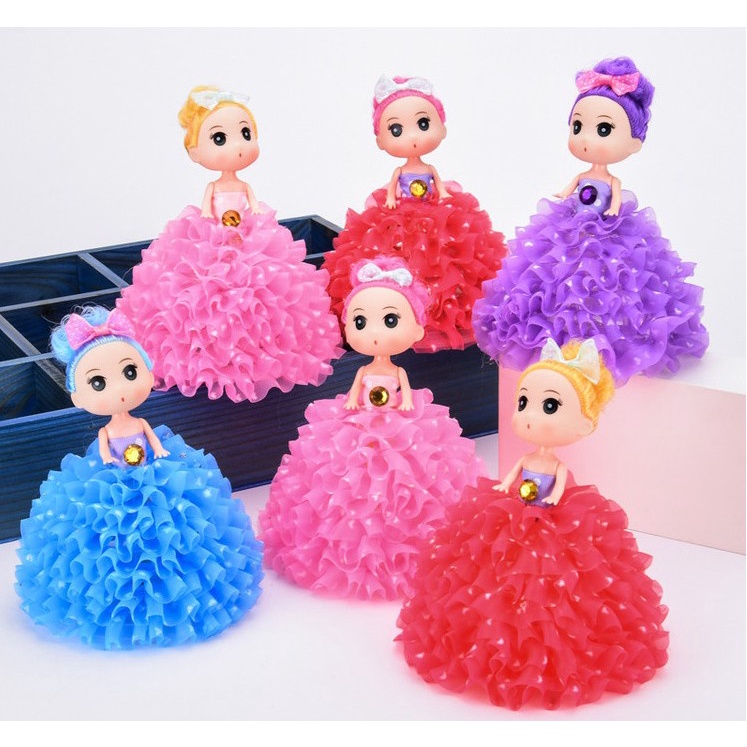 Đồ chơi búp bê, đồ chơi mô hình công chúa có đèn và nhiều màu dễ thương cho bé gái