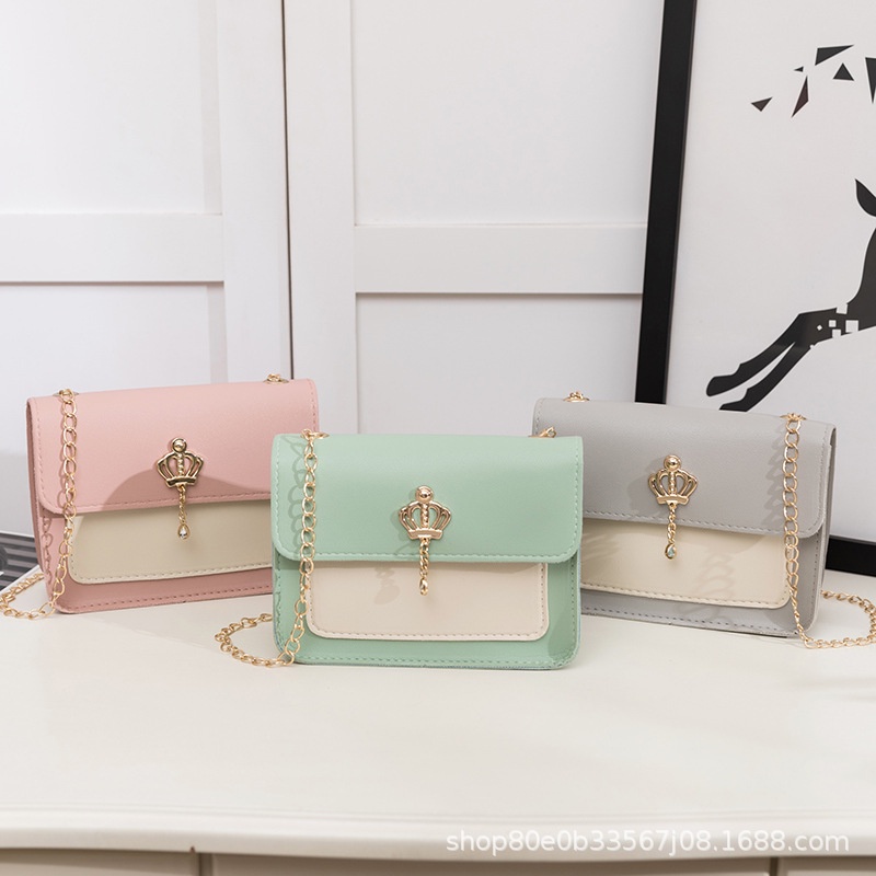 Túi Xách Nữ Đeo Chéo Vai Dễ Thương Nữ Tính hoạ tiết có khoá phong cách thời trang hàn quốc  giá rẻ S2 T186