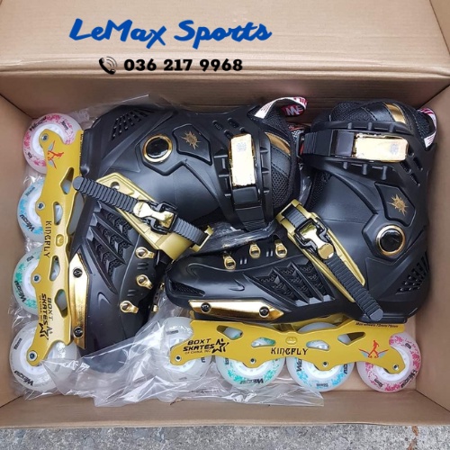 Giày trượt patin thanh thiếu niên người lớn, patin đèn led sáng 8 bánh, Batanh người lớn chính hãng giá rẻ - Lemax Sport