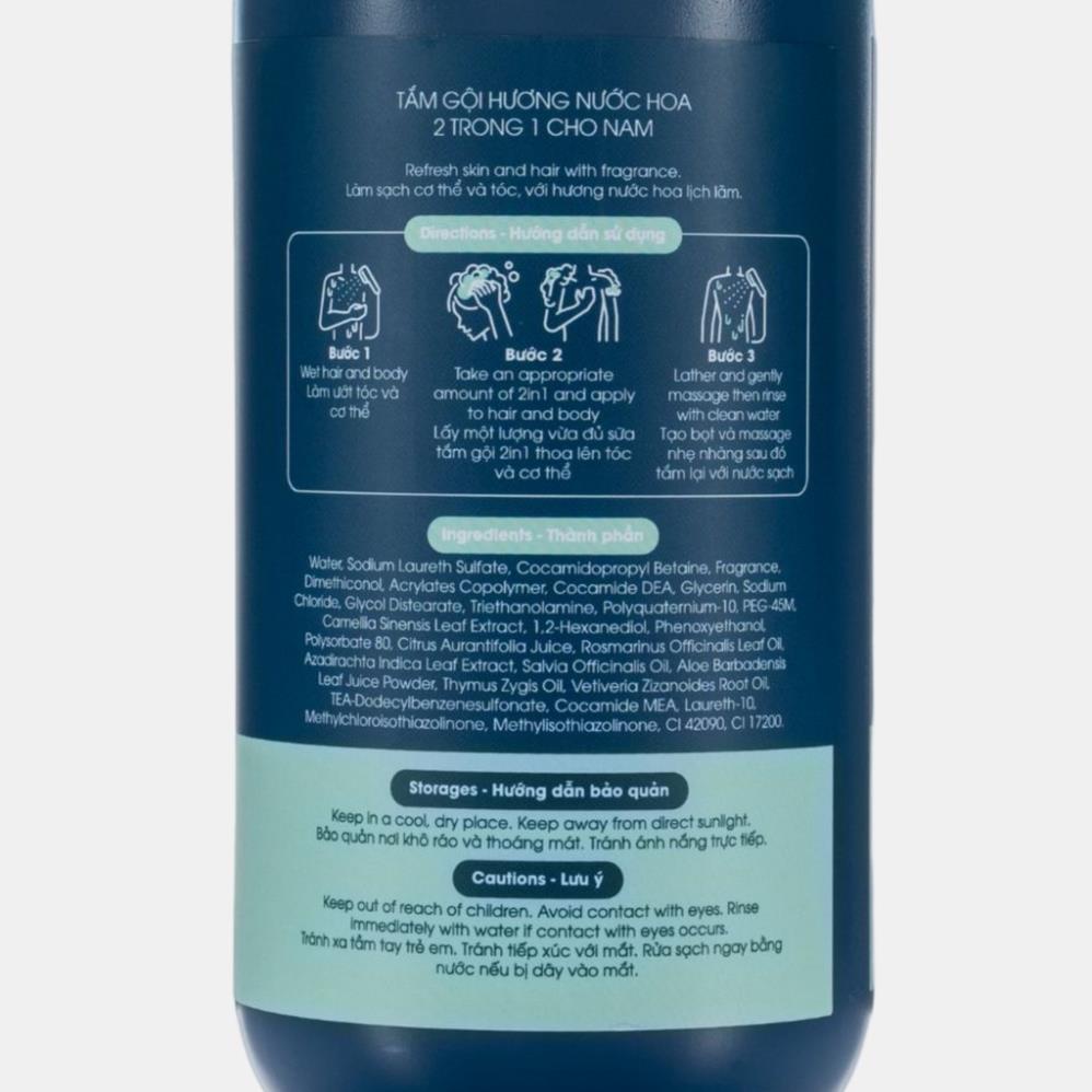 Sữa tắm gội 2in1 hương nước hoa thương hiệu CM24 - 500ml sale