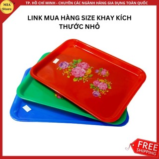 Mâm nhựa/ Khay nhựa chữ nhật Thuận Đạt nhiều size tiện ích đồ dùng gia đình {3 SIZE NHỎ}