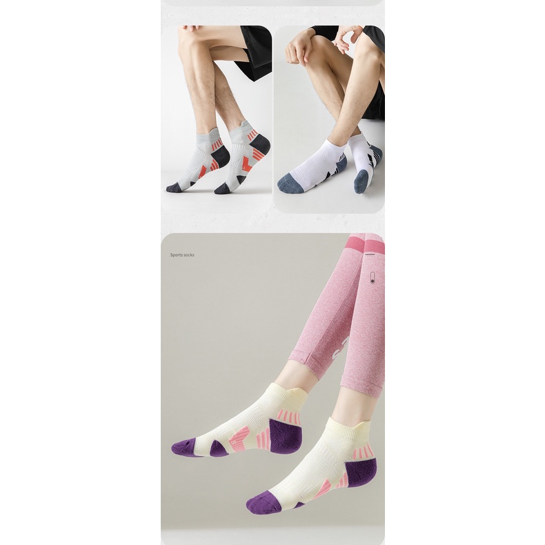 Set 4 đôi tất thể thao dùng cho nam và nữ chơi thể thao ngoài trời